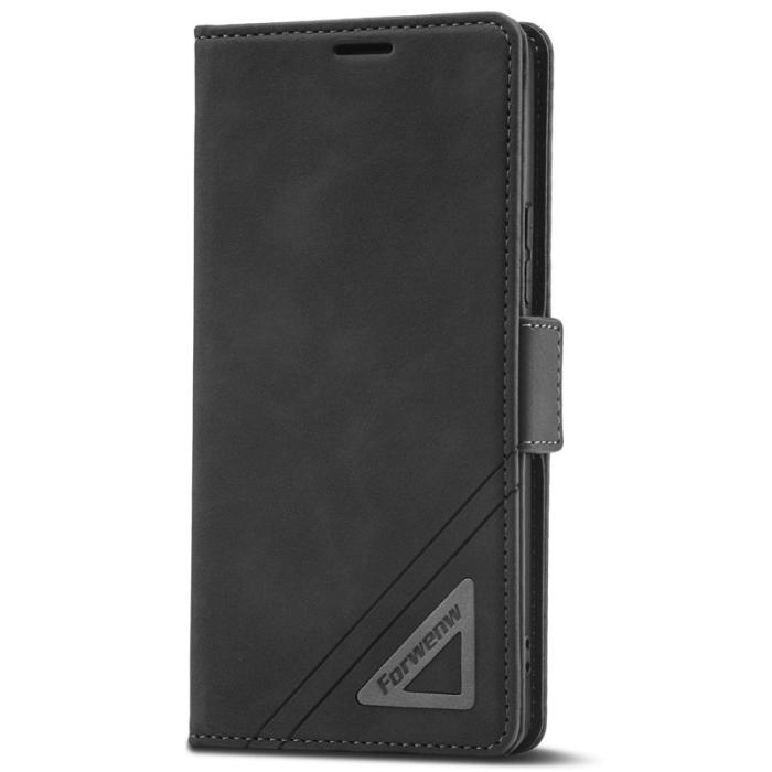 FORWENW - FORWENW F3-Series Samsung Galaxy A53 5G Plånboksfodral Konstläder - Svart