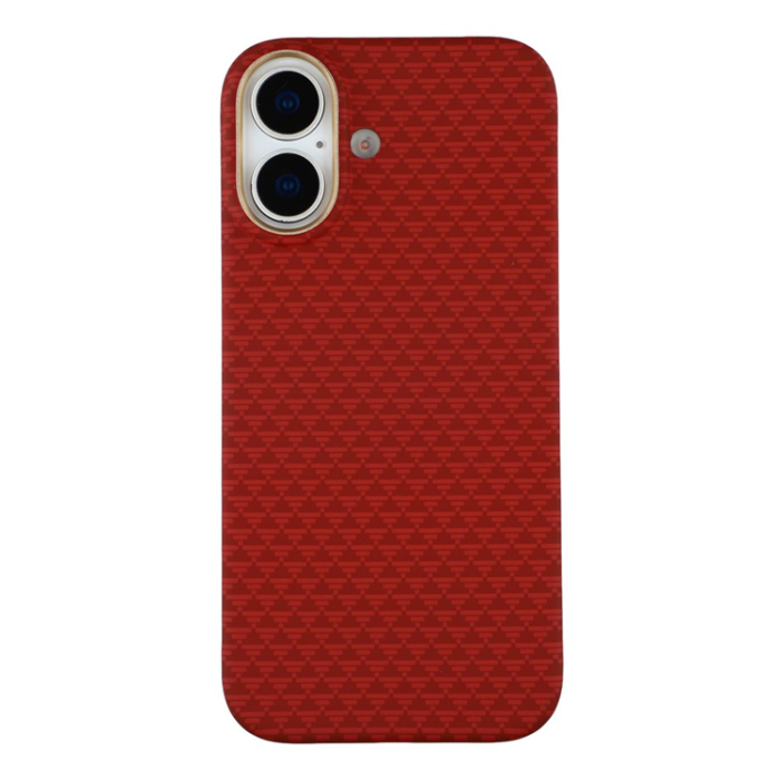 A-One Brand - iPhone 17 Mobilskal MagSafe Carbon Fiber - Röd