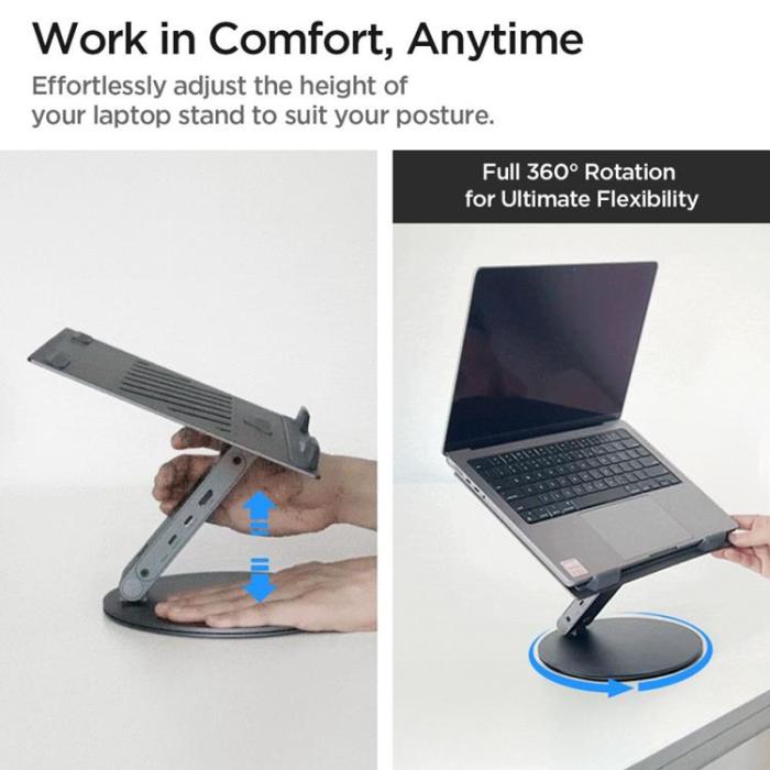 Tech-Protect - Spigen Stativ för Bärbar Dator Hub Space - Grå