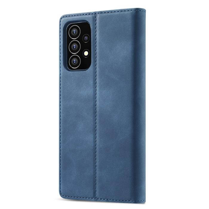 LC.imeeke - LC.IMEEKE Samsung Galaxy A53 5G Plånboksfodral Konstläder - Blå