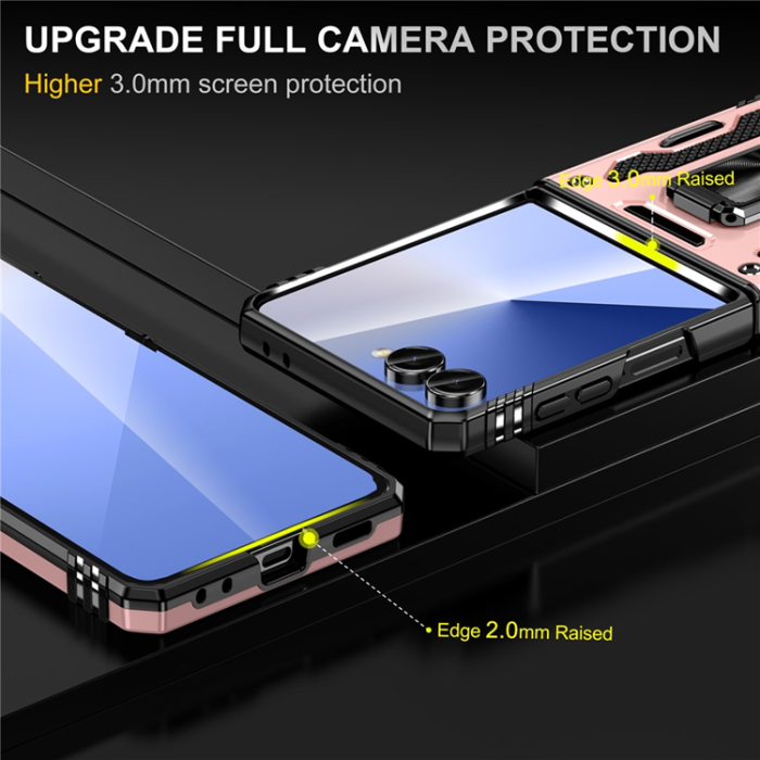A-One Brand - Galaxy Z Flip7 5G Mobilskal Kickstand Slide - Roséguld