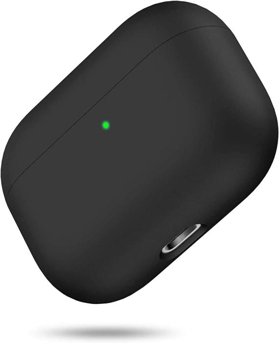 A-One Brand - Airpods Pro 1 Skal Liquid Silicone - Svart