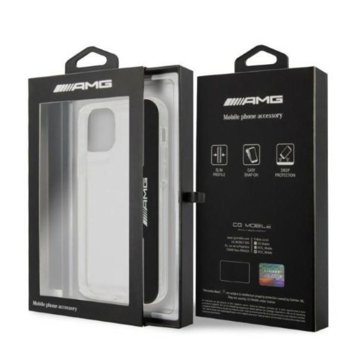Mercedes - AMG iPhone 12/12 Pro Mobilskal Electroplate Vertical - Transparent