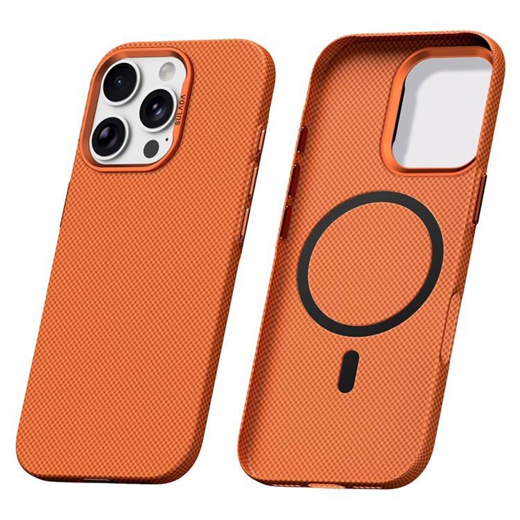 SULADA Mobilskal till iPhone 16 Pro MagSafe Grid Texture - Orange (Orange) | 2353 | AlltMobil