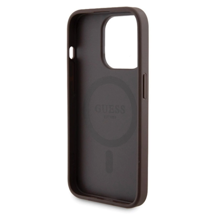 Guess - Guess iPhone 15 Pro Max Mobilskal Med Powerbank 5000mAh Magsafe Metal Logo