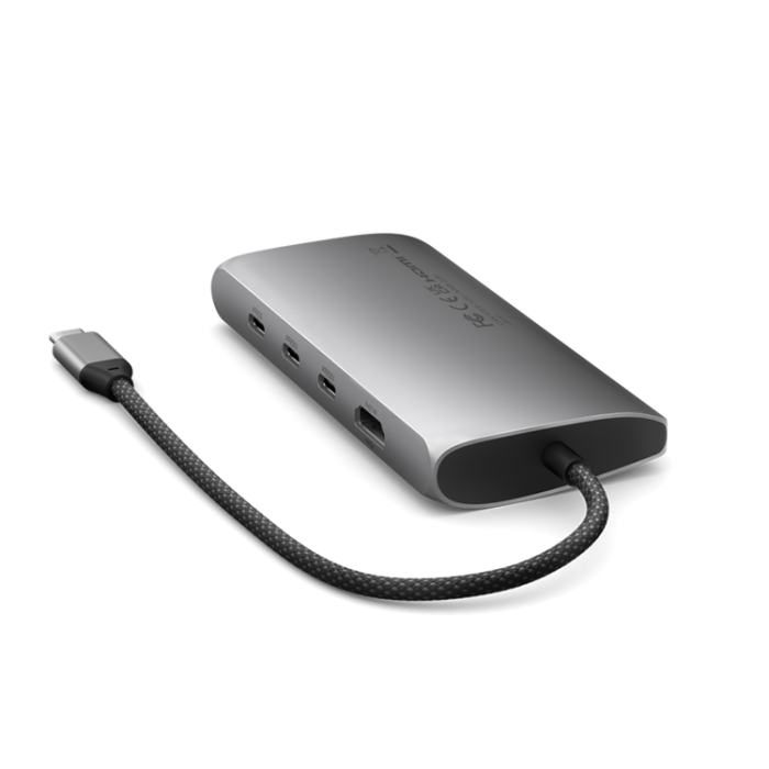 Satechi - Satechi USB-C Multiport HUB 8K med Ethernet V3 - Rymdgrå