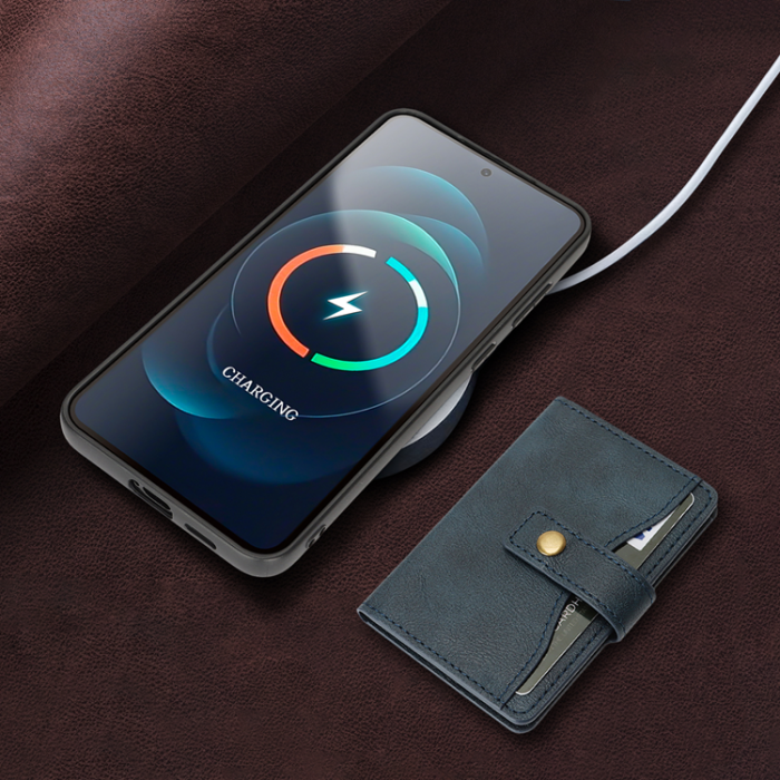 A-One Brand - Galaxy S25 Plus Mobilskal MagSafe Detachable Korthållare Kickstand