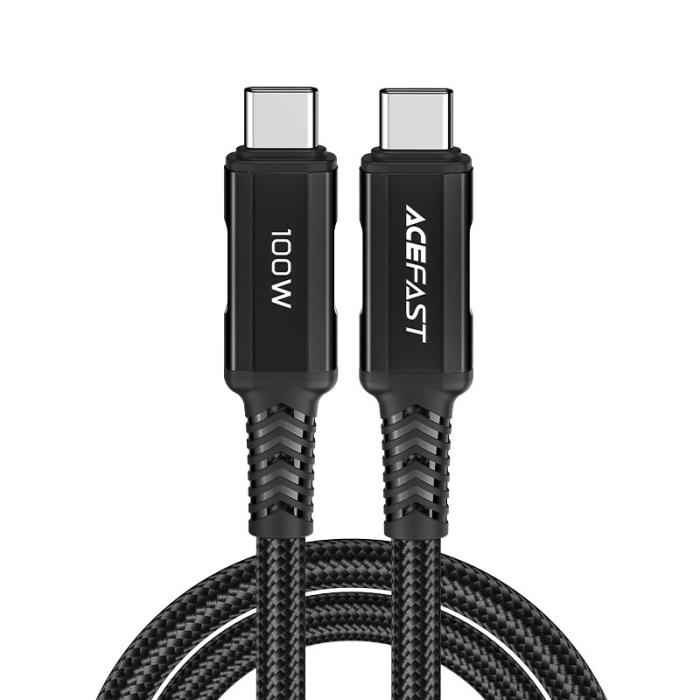 Acefast - Acefast USB-C till USB-C kabel 100W 2m - Svart