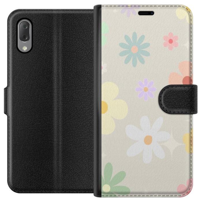 iSecrets - Plånboksfodral till Sony Xperia L3 med fejdande blommor