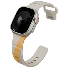 UNIQ - Uniq Apple Watch 49/46/45/44mm Armband Rubber - Beige