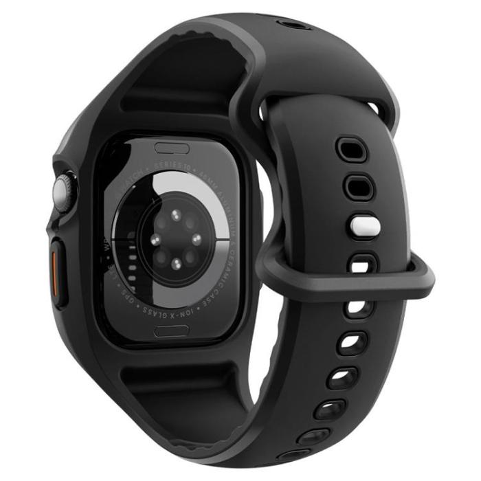 Spigen - Spigen Apple Watch 46mm Series 10 Armband Liquid Air Pro - Svart