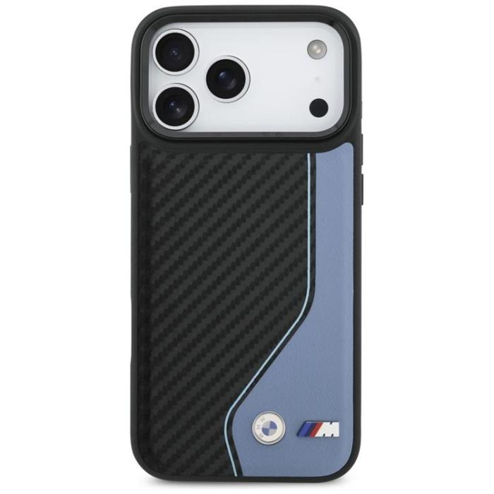 BMW - BMW iPhone 17 Pro Max Mobilskal MagSafe M Carbon Logo - Blå