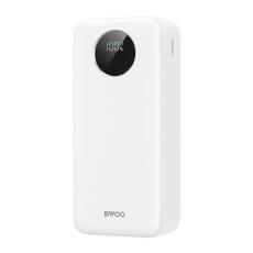 BWOO - BWOO Powerbank 30000mAh 22.5W med LCD-skärm - Vit