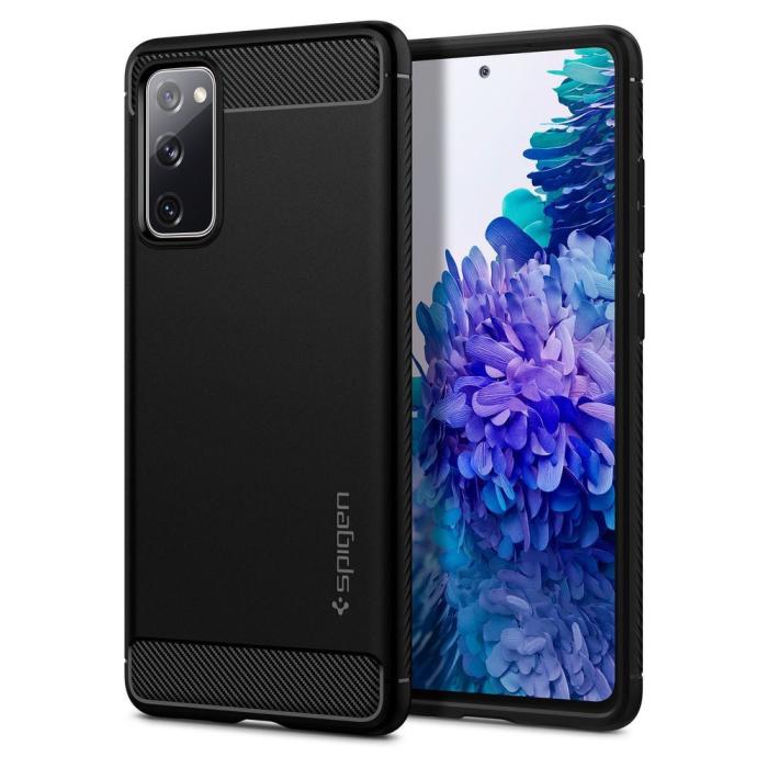UTGATT1 - Galaxy S20 FE Skal Spigen Rugged Armor Mjukplast - Svart