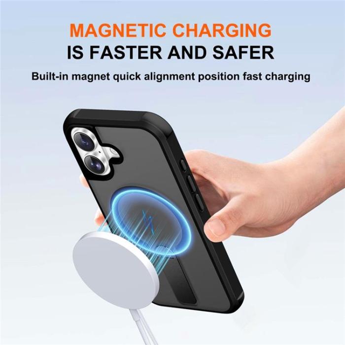 A-One Brand - iPhone 17 Mobilskal MagSafe Kickstand - Svart