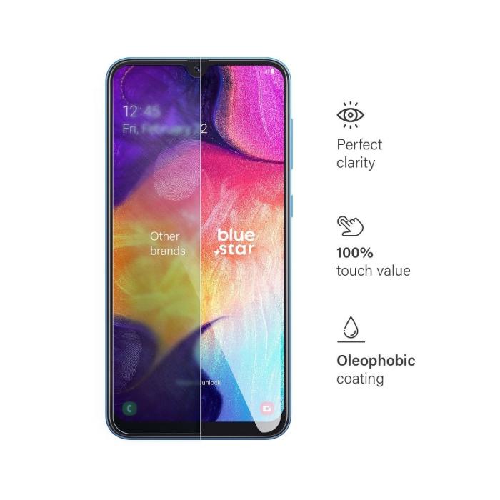Blue Star - Blue Star Samsung Galaxy A50 Härdat Glas Skärmskydd
