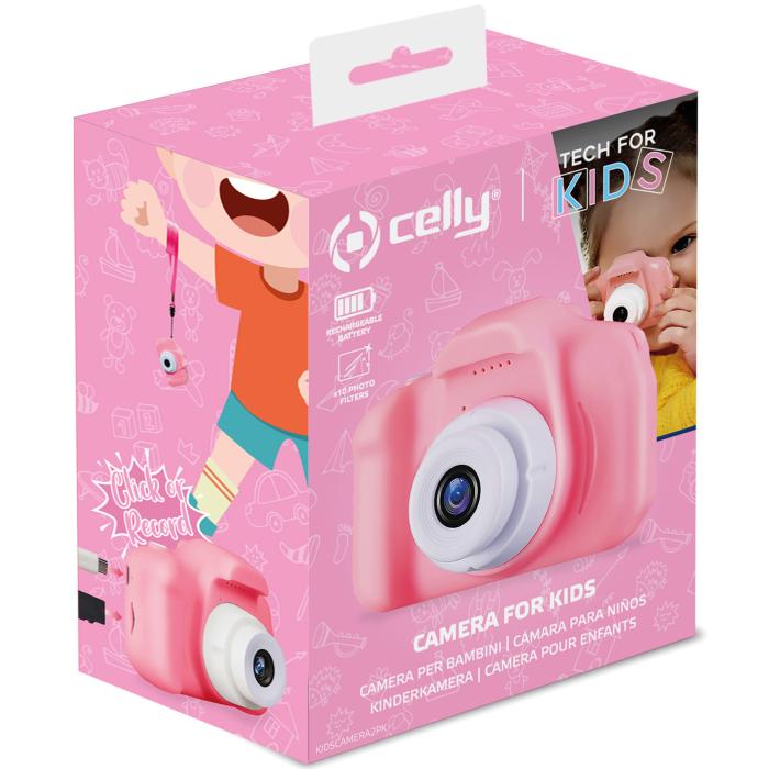 Celly - CELLY Digitalkamera för Barn - Rosa