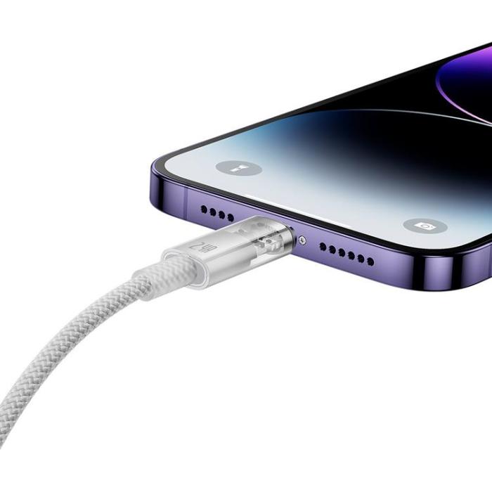 BASEUS - Baseus USB-A till Lightning kabel Explorer 1m - Vit