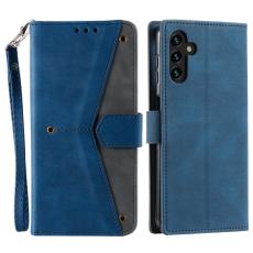 OEM - Samsung Galaxy S26 Plus Fodral &Auml;kta L&auml;der Splicing - Bl&aring;