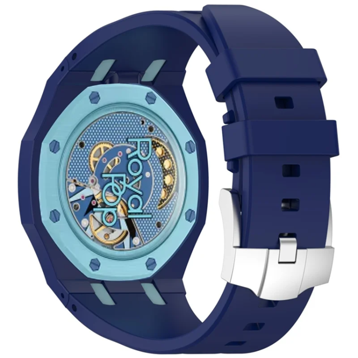 A-One Brand - Swatch Royal Pop Silikonarmband - Mörkblå/Ljusblå