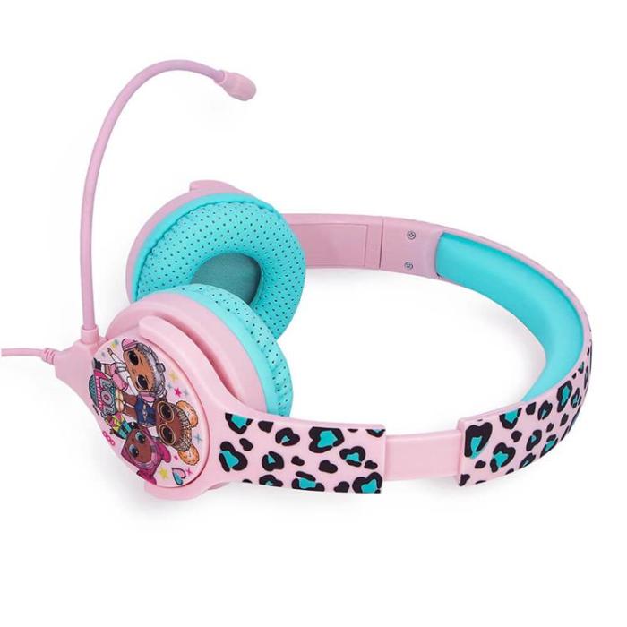 LOL - LOL Interaktiv hörlurar / headset On-Ear 85 / 94dB Bom-Mik - Rosa