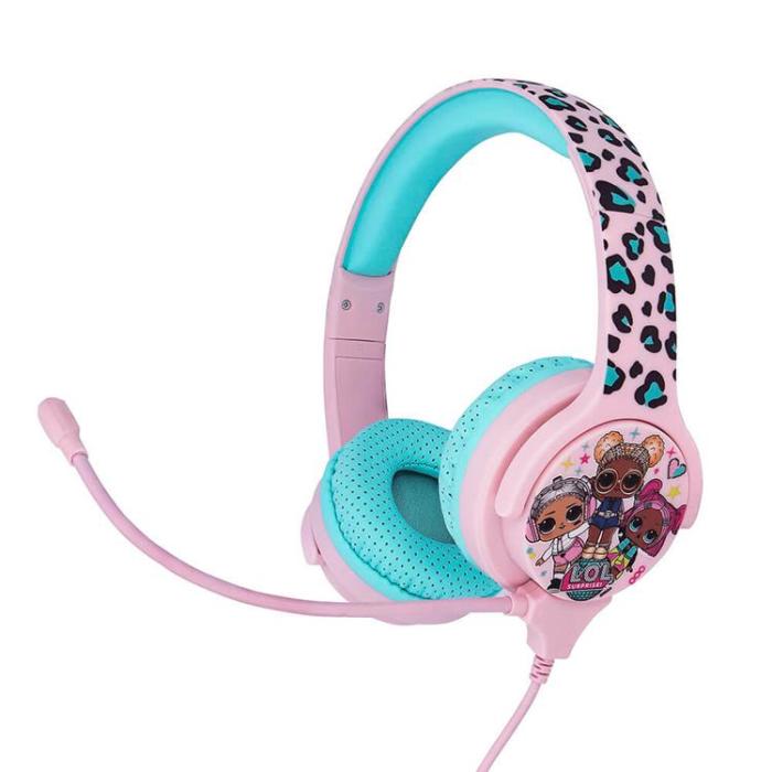 LOL - LOL Interaktiv hörlurar / headset On-Ear 85 / 94dB Bom-Mik - Rosa