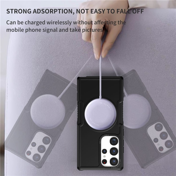 OEM - Galaxy S23 Ultra Skal Magsafe Anti Drop - Svart