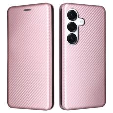 OEM - SAMSUNG Galaxy S26 Skal Kolfiber PU L&auml;der - Ros&eacute;guld