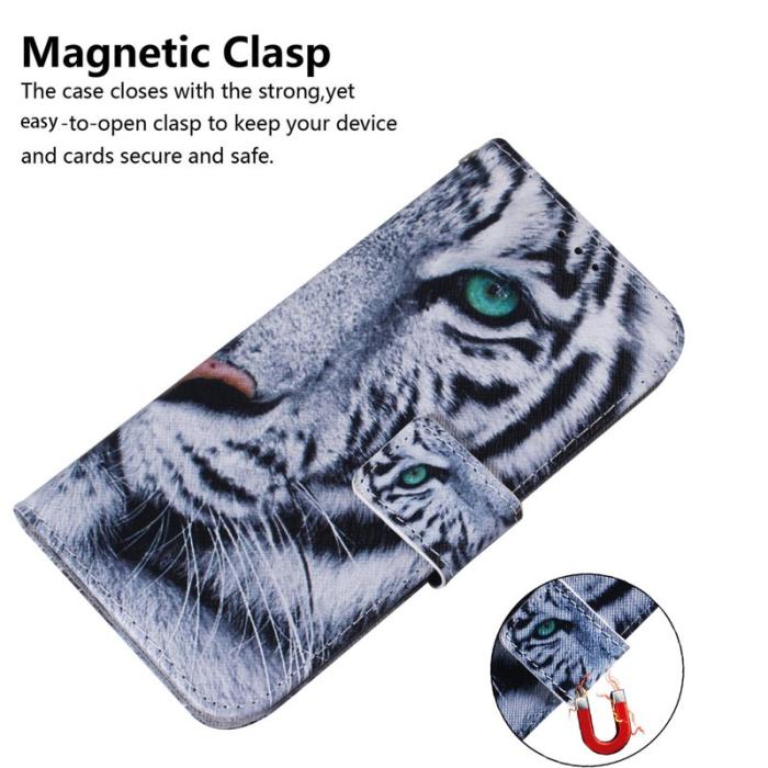OEM - Samsung Galaxy S26 / S26 Pro Plånboksfodral Mönstertryck Konstläder - Tiger