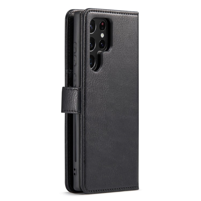 DG.MING - DG.MING Galaxy S23 Ultra Plånboksfodral 2in1 Äkta Läder - Svart
