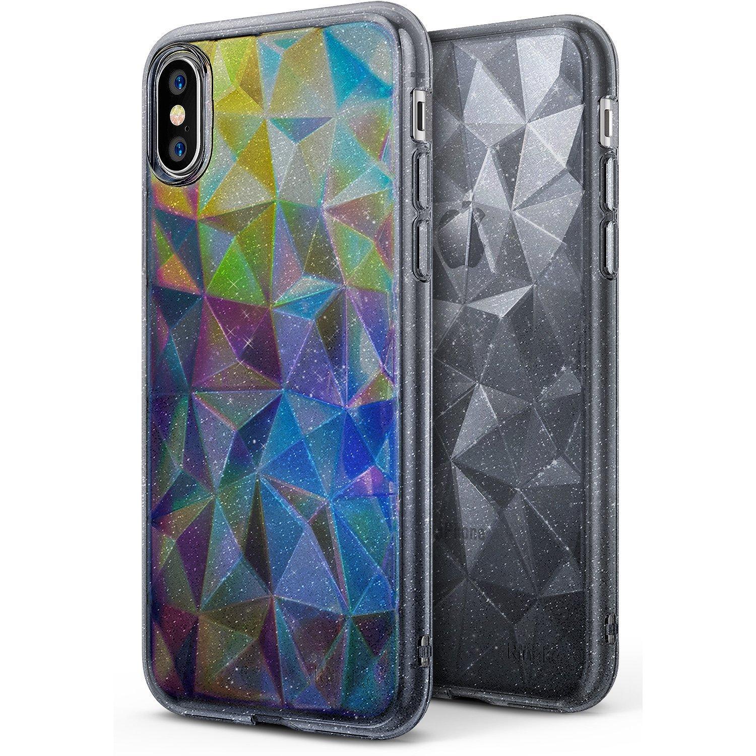 Ringke Air Prism Glitter Skal till Apple iPhone XS / X - Grå | 2353 | AlltMobil
