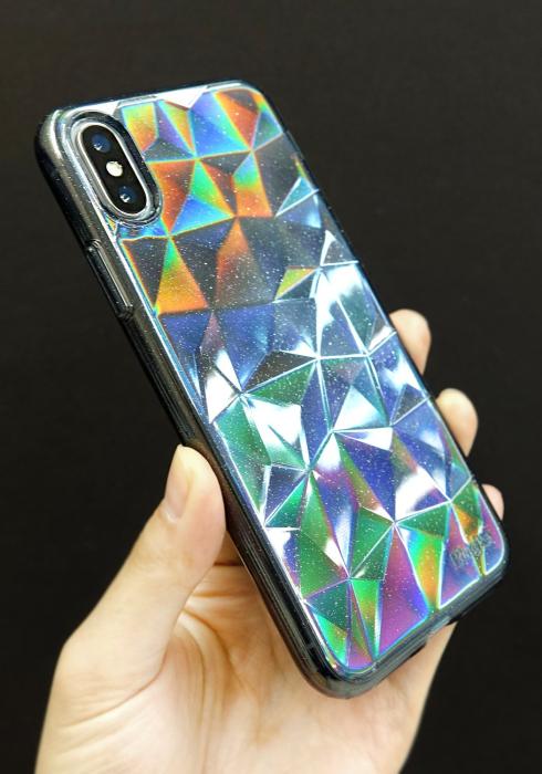 Rearth - Ringke Air Prism Glitter Skal till Apple iPhone XS / X - Grå