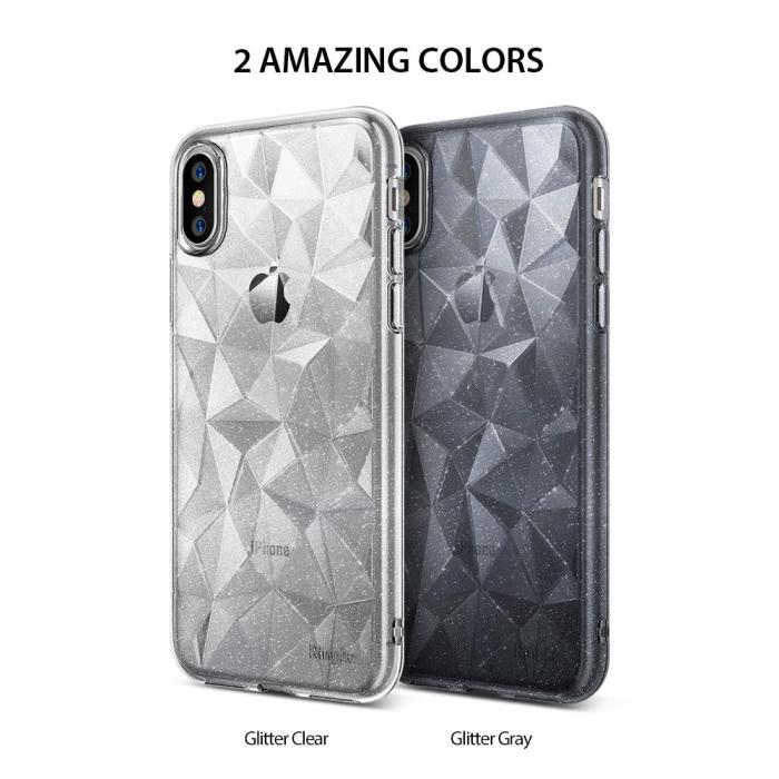 Rearth - Ringke Air Prism Glitter Skal till Apple iPhone XS / X - Clear