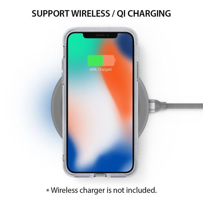 Rearth - Ringke Air Prism Glitter Skal till Apple iPhone XS / X - Grå
