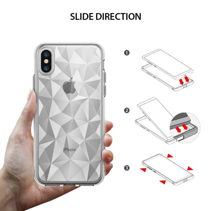 Rearth - Ringke Air Prism Skal till Apple iPhone XS / X - Clear