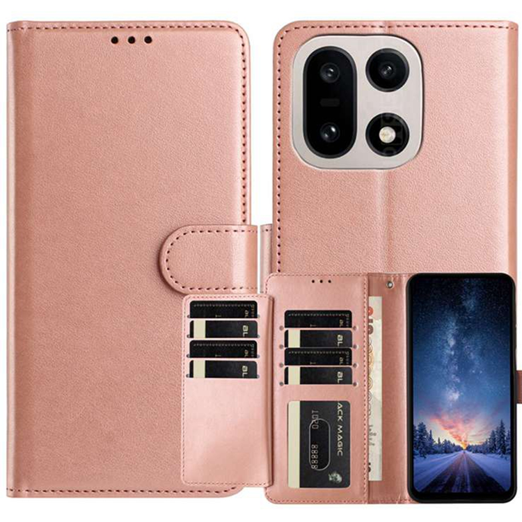 OnePlus 15 5G Plånboksfodral Folio Flip Konstläder (Roséguld) | 2353 | AlltMobil