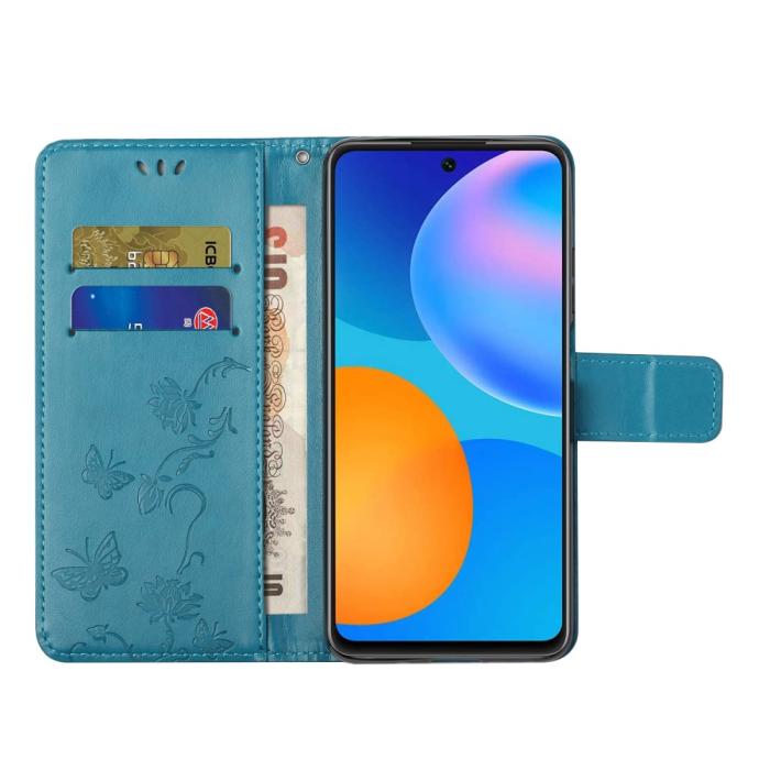 OEM - Butterfly Plånboksfodral Galaxy A72 5G - Blå