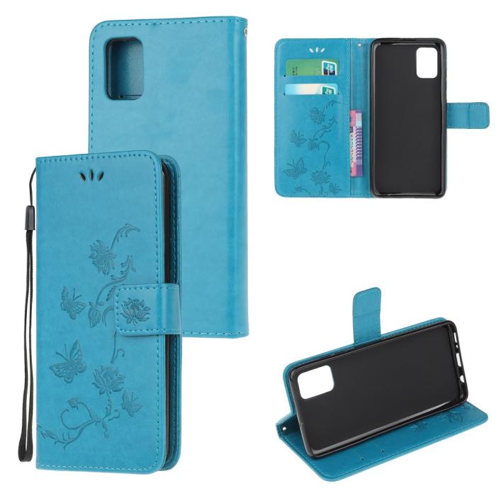OEM - Butterfly Plånboksfodral Galaxy A72 5G - Blå