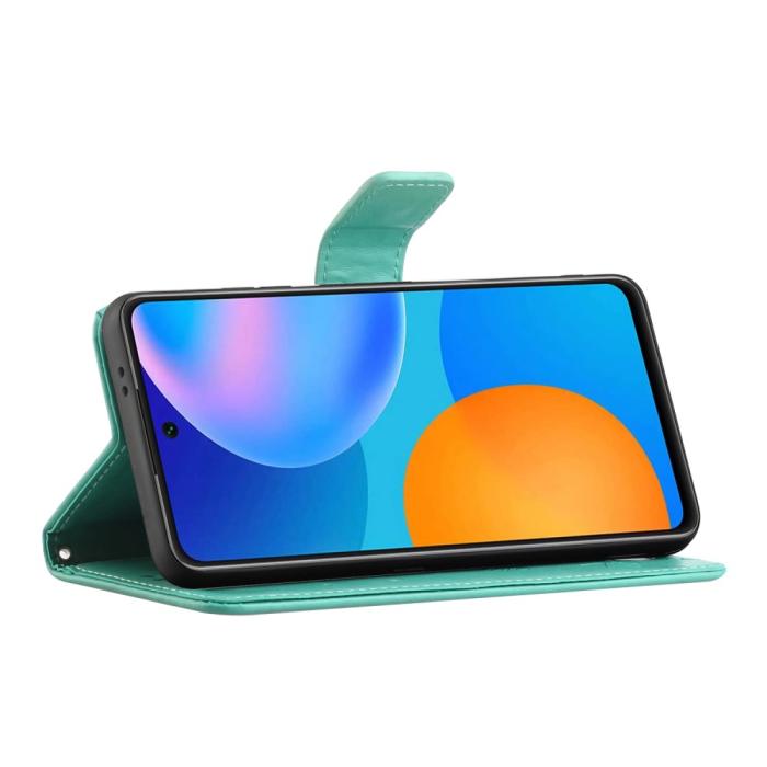 OEM - Butterfly Plånboksfodral Galaxy A72 5G - Turkos