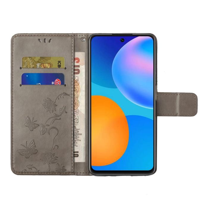 OEM - Butterfly Plånboksfodral Galaxy A72 5G - Grå