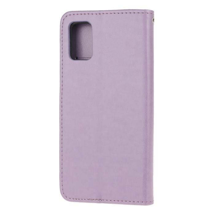 OEM - Butterfly Plånboksfodral Galaxy A72 5G - Lila