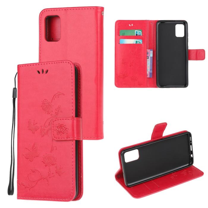 OEM - Butterfly Plånboksfodral Galaxy A72 5G - Magenta