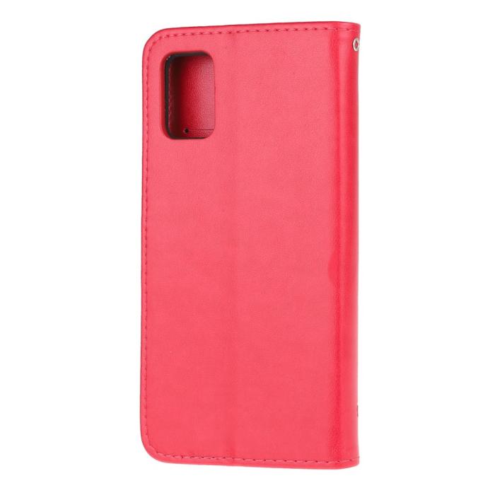 OEM - Butterfly Plånboksfodral Galaxy A72 5G - Magenta