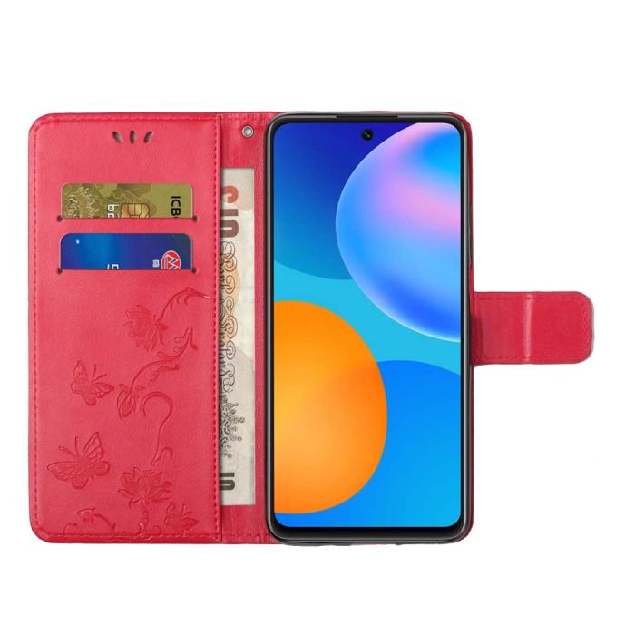 OEM - Butterfly Plånboksfodral Galaxy A72 5G - Magenta