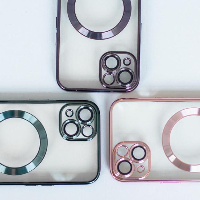 OEM - iPhone 16 Plus Mobilskal Magsafe Color Chrome - Svart