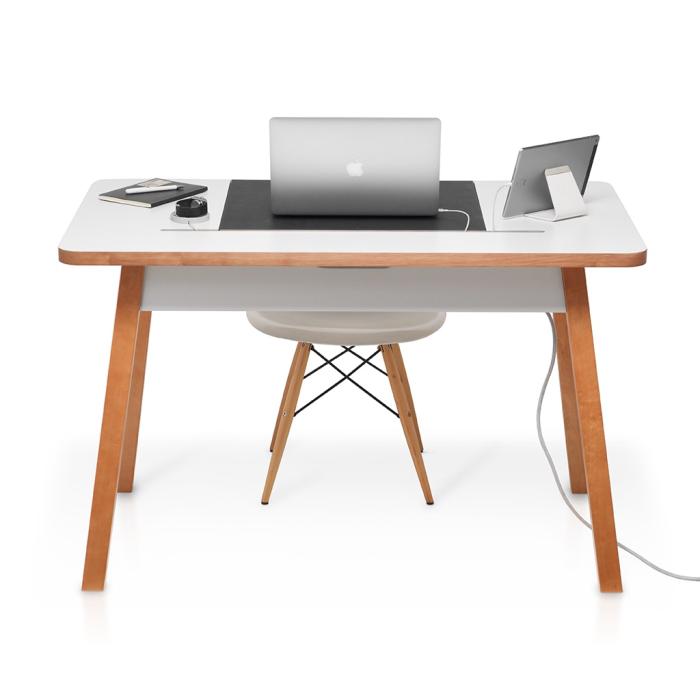 UTGATT5 - Bluelounge StudioDesk II - 120 cm - Skrivbord / databord med sladdförvaring