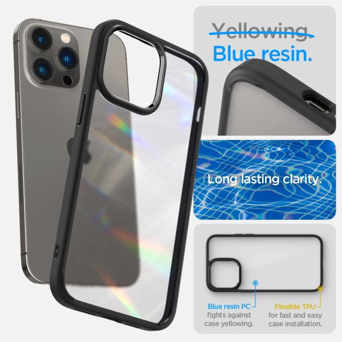 Spigen - Spigen iPhone 14 Pro Max Skal Ultra Hybrid - Frost Svart