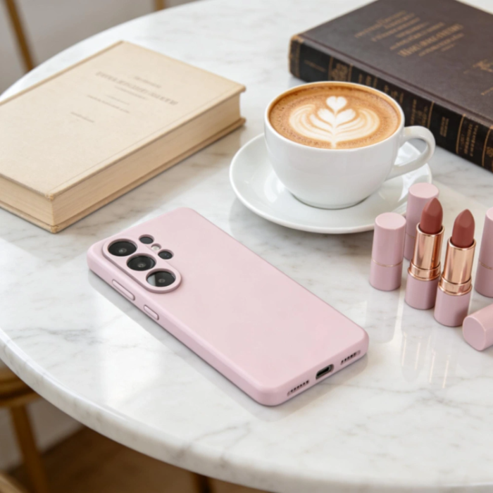 Tech-Protect - Tech-Protect Mobilskal För Galaxy S26 Ultra Magsafe Silikon - Rosa Pearl