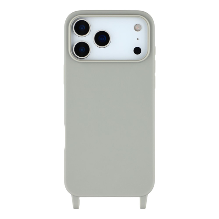 A-One Brand - iPhone 17 Pro Max Mobilskal TPU med Hål för Rem - Grå