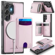 OEM - JEEHOOD Samsung Galaxy S23 Ultra Fodral KonstL&auml;der - Rosa